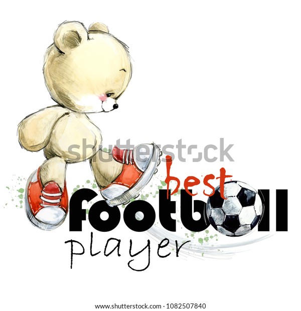 football player teddy bear