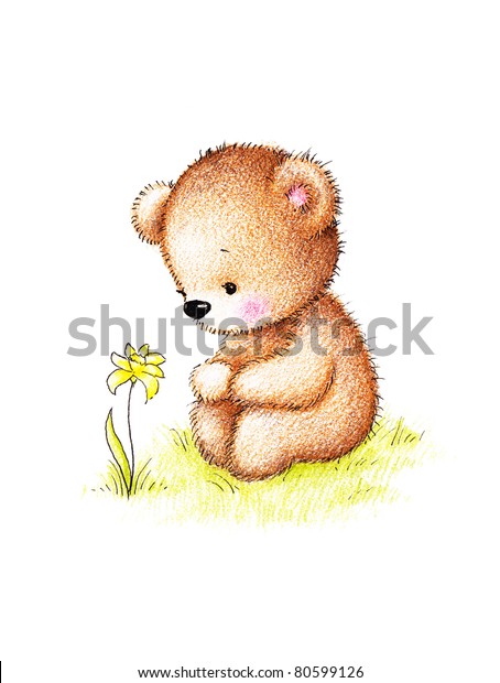 flower bear yellow