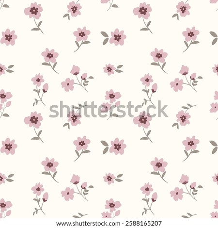cute and unique floral pattern background for covers, notes, pink backgrounds
