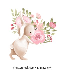 Download Watercolor Bunny Images, Stock Photos & Vectors | Shutterstock