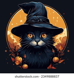 Cute Witchy Cat 