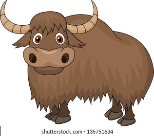 Cute Yak Cartoon