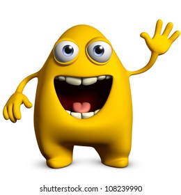 Cute Yellow Monster