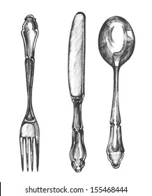 21,504 Cutlery drawings Images, Stock Photos & Vectors | Shutterstock