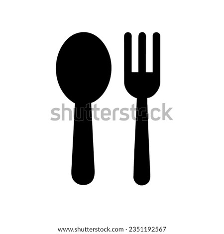 cutlery symbol. vector Illustration. object.