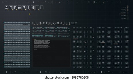 Cyber Crime concept : A programmer hacker trying to breached crypto currency address security by using algorithm source code to exploit weakness in password security