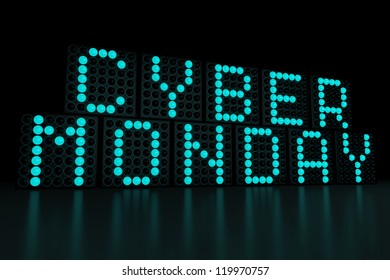 Cyber Monday dark background