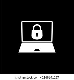 Cyber Security Logo Isolated On Dark Stock Illustration 2168641237 ...