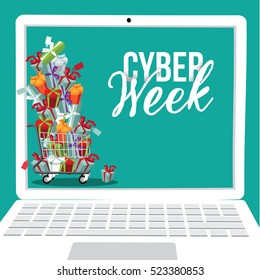 Cyber Week Background Design.