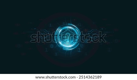 Cybersecurity background, user privacy security encryption, secure internet digital access future technology cybernetics, screen padlock, Ai tech artificial intelligence, Global network connection