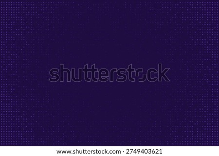 Cybersecurity Data Encryption Background with Purple Halftone Grid Pattern
