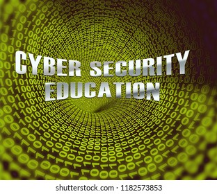 Cybersecurity Education Security Seminar Teaching 3d Rendering Shows Online Training Of Cyber Skills For System Protection