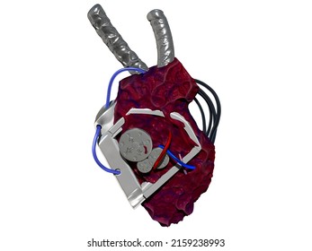 Cyborg Heart 3D Model For Commercial Use