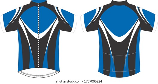 Cycling Jersey Bib Shorts Designs Template Stock Illustration ...