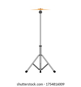 Cymbal Stand Musical Sound Flat Icon Drum Band Kit Icon. Instrument Rock Bass Live Acoustic Audio