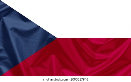 Czech Republic waving flag background.3D image