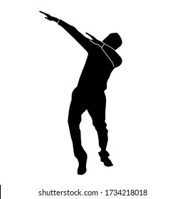 Dab Dance Pose Silhouette Design