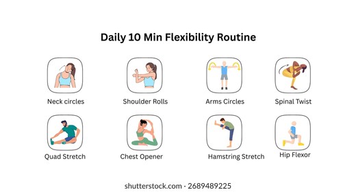 Daily Exercise Flexible Routine Chart
