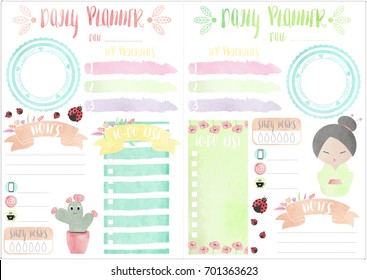 DAILY PLANNER - Powered by Shutterstock