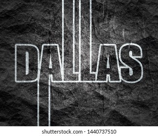 Dallas City Name Geometry Style Design Stock Illustration 1440737510 ...