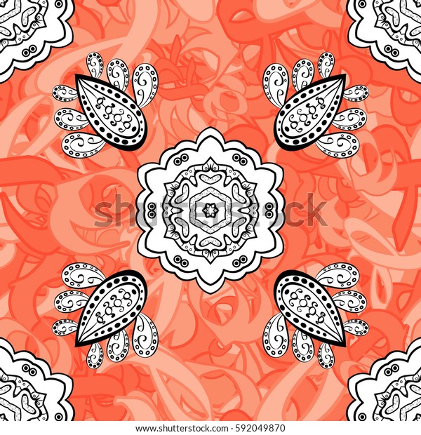 Damask Seamless Repeating Pattern Gold Floral Stock Illustration 592049870