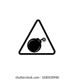 danger of explosion icon. Element of warning for mobile concept and web apps. Icon for website design and development, app development. Premium icon on white background