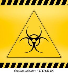 Danger Ribbon Sign Attention Biohazard Falling Stock Illustration ...