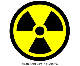 Danger signs. Radiation sign, Biohazard sign, Chemical