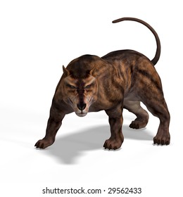 Dangerous Dinosaur Andrewsarchus Clipping Path Over Stock Illustration ...