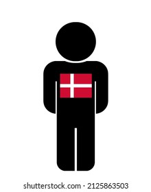 Danish Man, Illustration Flat Style