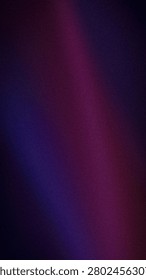 Dark abstract grainy vertical background with moody purple, deep blue, and black tones. A mysterious textured gradient perfect for cinematic mobile wallpapers