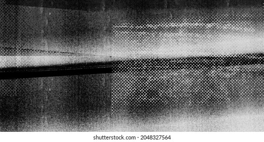 Dark, Abstract Photocopy Texture With Halftone Pattern