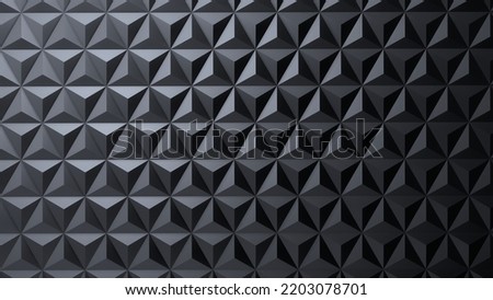 Dark abstract triangle pattern background seamless 3d illustration for banners advertisement banners with lights and shadows