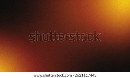 Dark Amber and Yellow Gradient Background with Film Grain Effect for Vintage Aesthetic Design