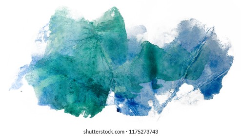 Dark Aquamarine Watercolor Stain.