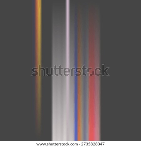 A dark background with blurred vertical stripes in various colors including yellow, pink,...