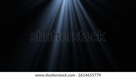  Dark background with soft blue light rays shining down from above. Mysterious, dramatic spotlight effect ideal for stage, spiritual, or cinematic themes.