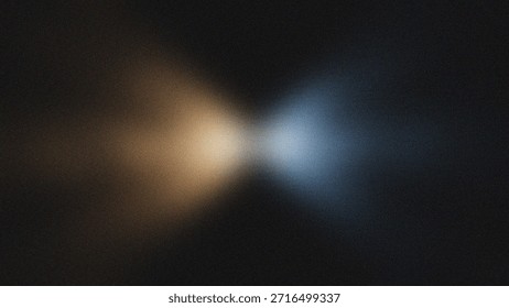 A dark background with a soft, gradient light effect transitioning from gold to blue, creating a warm and cool ambiance, ideal for use as a background or design element in various creative projects.