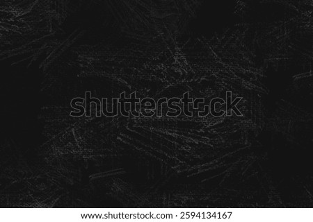 Dark black background with a textured, chalk-like appearance. The black background has a rough, artistic style with subtle white streaks. Creative black textured background with copy space.