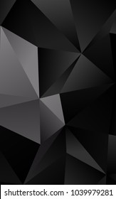 Dark Black Vertical Low Poly Background Stock Illustration 1039979281 ...