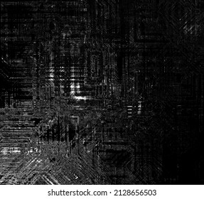 A dark black and white grungy abstract background texture with crazed glass effect