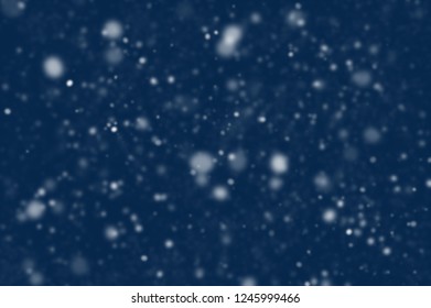 Dark Blue Background Falling Snow Winter Stock Illustration 1245999466 ...