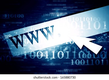 dark blue background with some technology elements on it