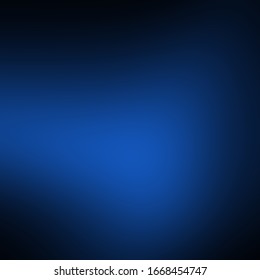 Dark Blue Elegant Background. Smooth Blurred Gradient.