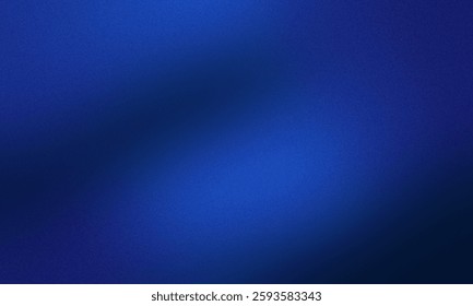 Dark Blue Gradient Abstract Background. Blurred Gradient with grain noise texture effect, elegant and futuristic good for wallpaper, copy space
