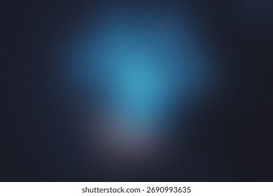 Dark Blue Gradient with Subtle Light Burst and Grain Texture Background abstract
