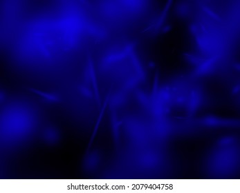 Dark Blue Light in Black Background