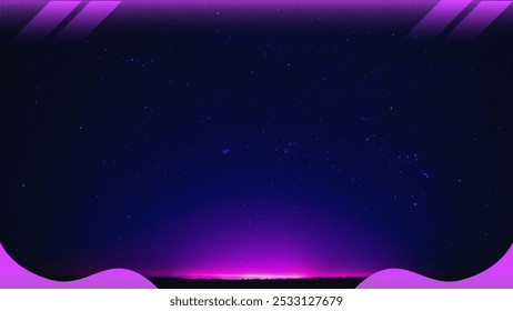 Dark Blue and Purple Futuristic Minimalist Business Webinar Zoom Virtual Background - Powered by Shutterstock