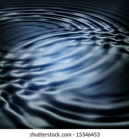 dark and blue water ripple
