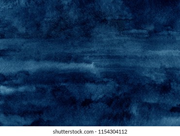 Dark Blue Watercolor Background